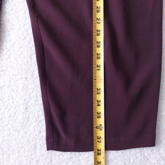 Eileen Fisher Pants Cassis Plum Straight Tencel Crepe Pants Women's Sz 2x NWT - Picture 9 of 12